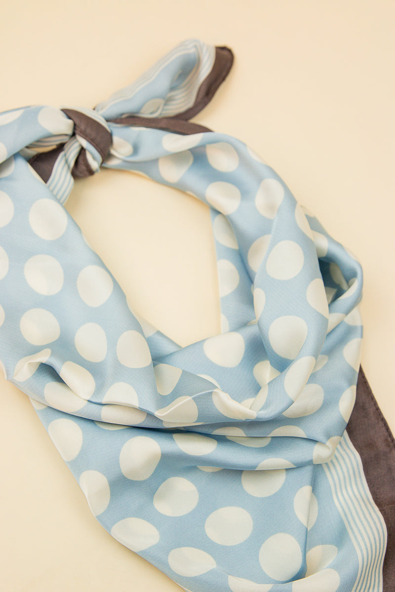 Scarvii Classic Polka Dot Square Scarf