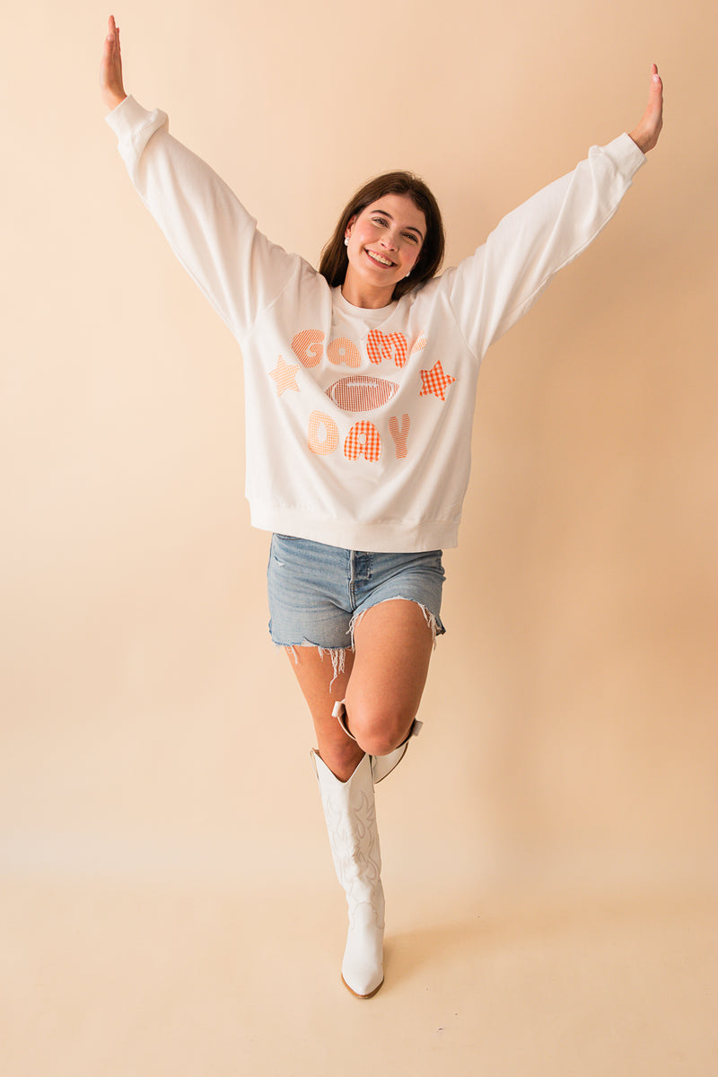 Game Day Patchwork Crewneck
