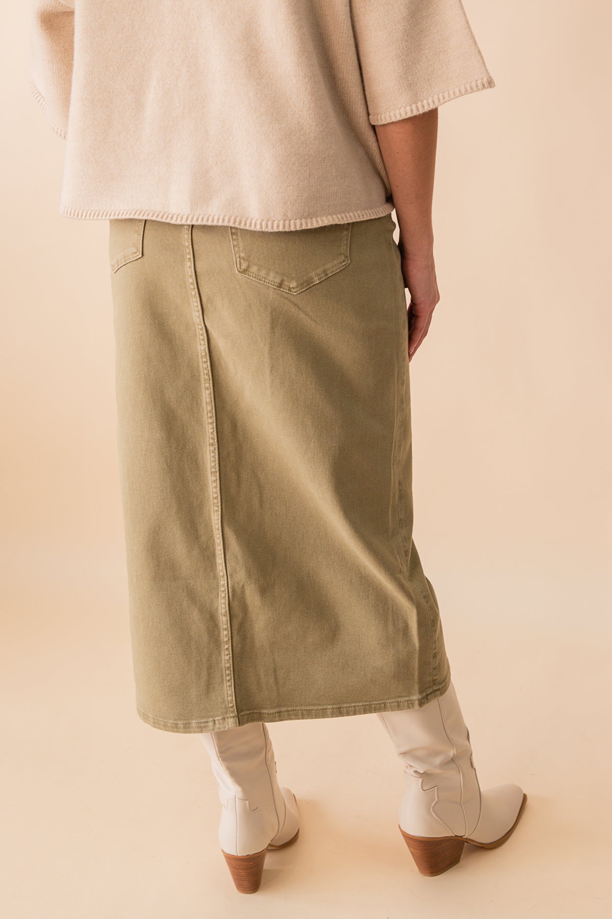 Amy Midi w/ Front Slit Skirt