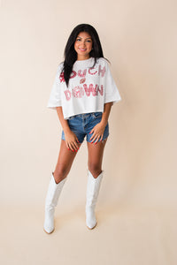 Touch Down Cropped Tee
