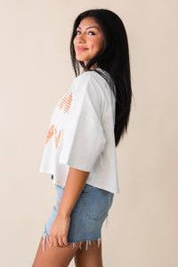 Touch Down Cropped Tee