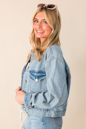 Vermont Denim Crop Jacket