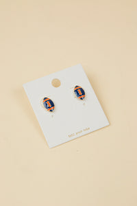 Game Day Football Stud Earrings