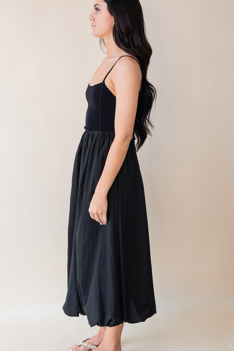 Adriana Bubble Skirt Midi Dress