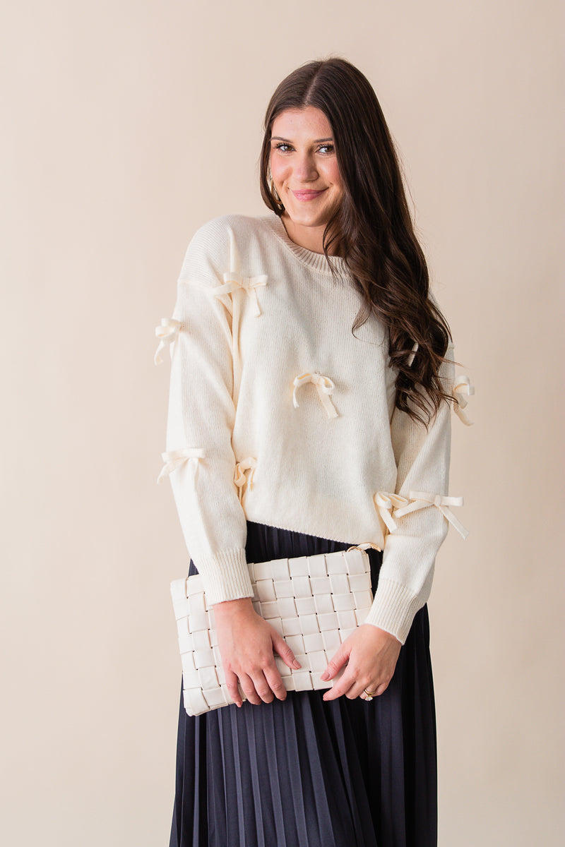Allie L/S Bow Sweater