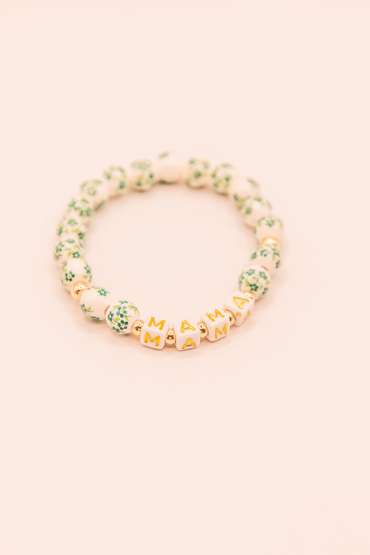 Flower Bead Bracelet Mama