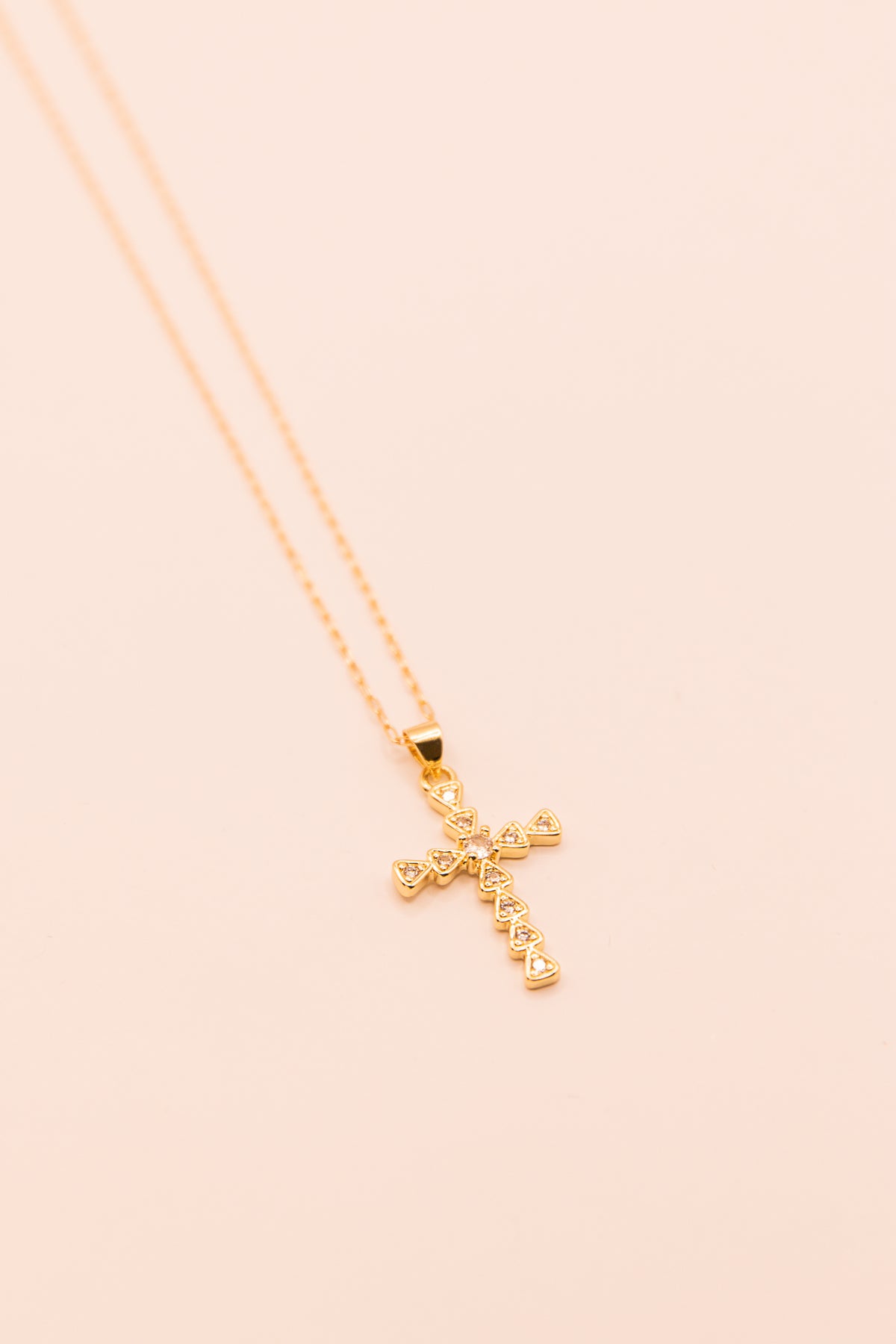 Holly Cross Necklace
