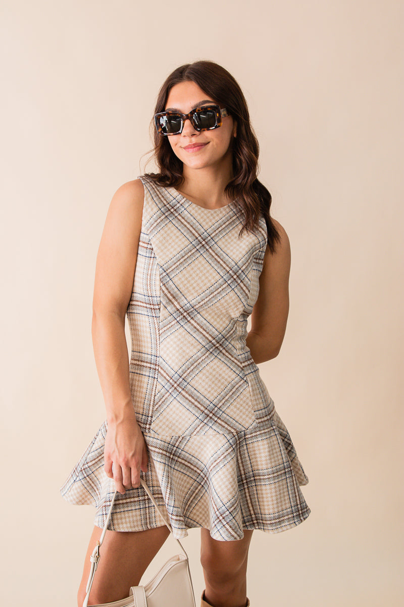 Cedar Plaid Mini Dress