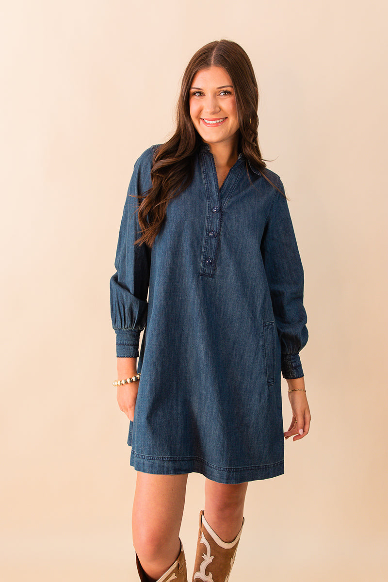 Merle Denim Midi Dress