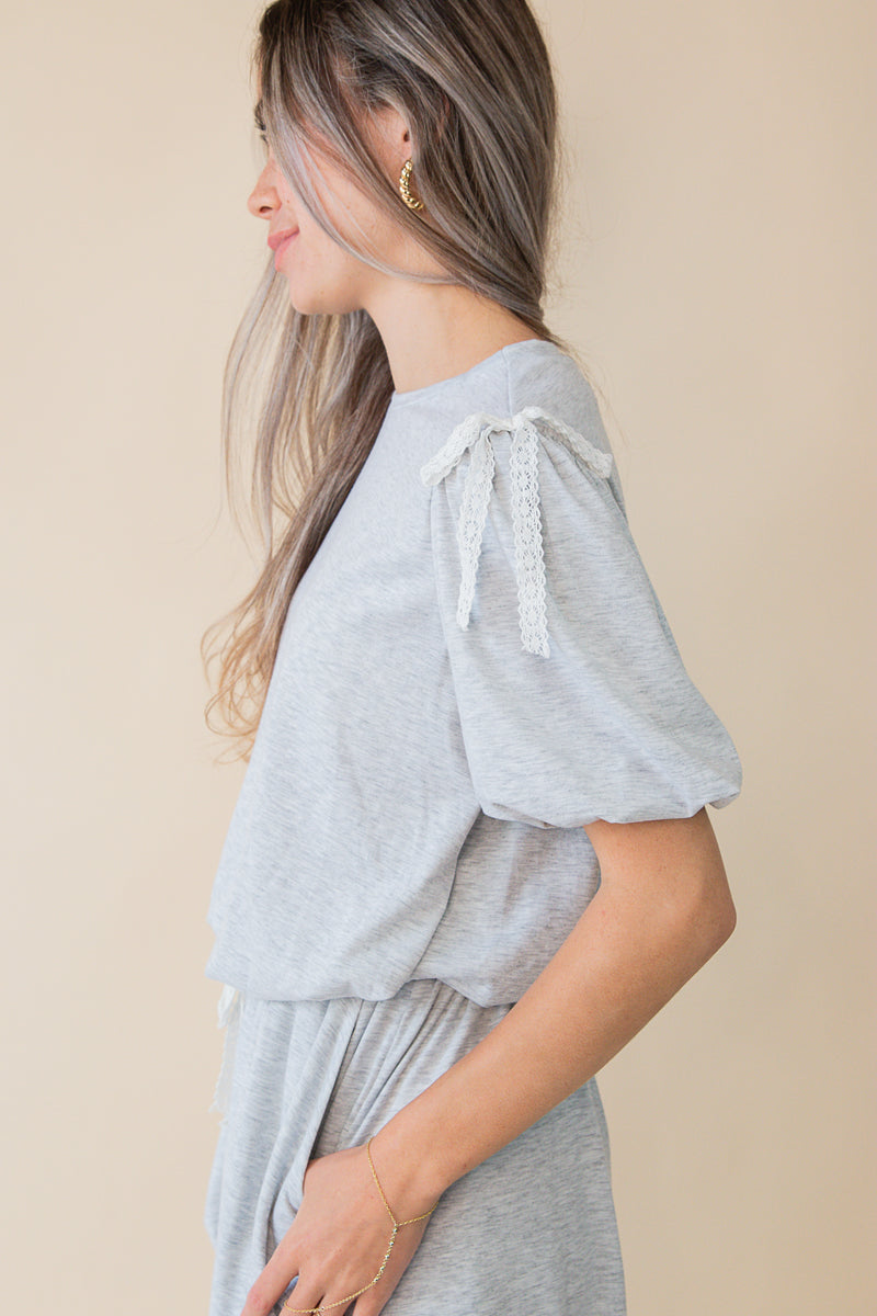 Mackenzie Bubble Crop Top