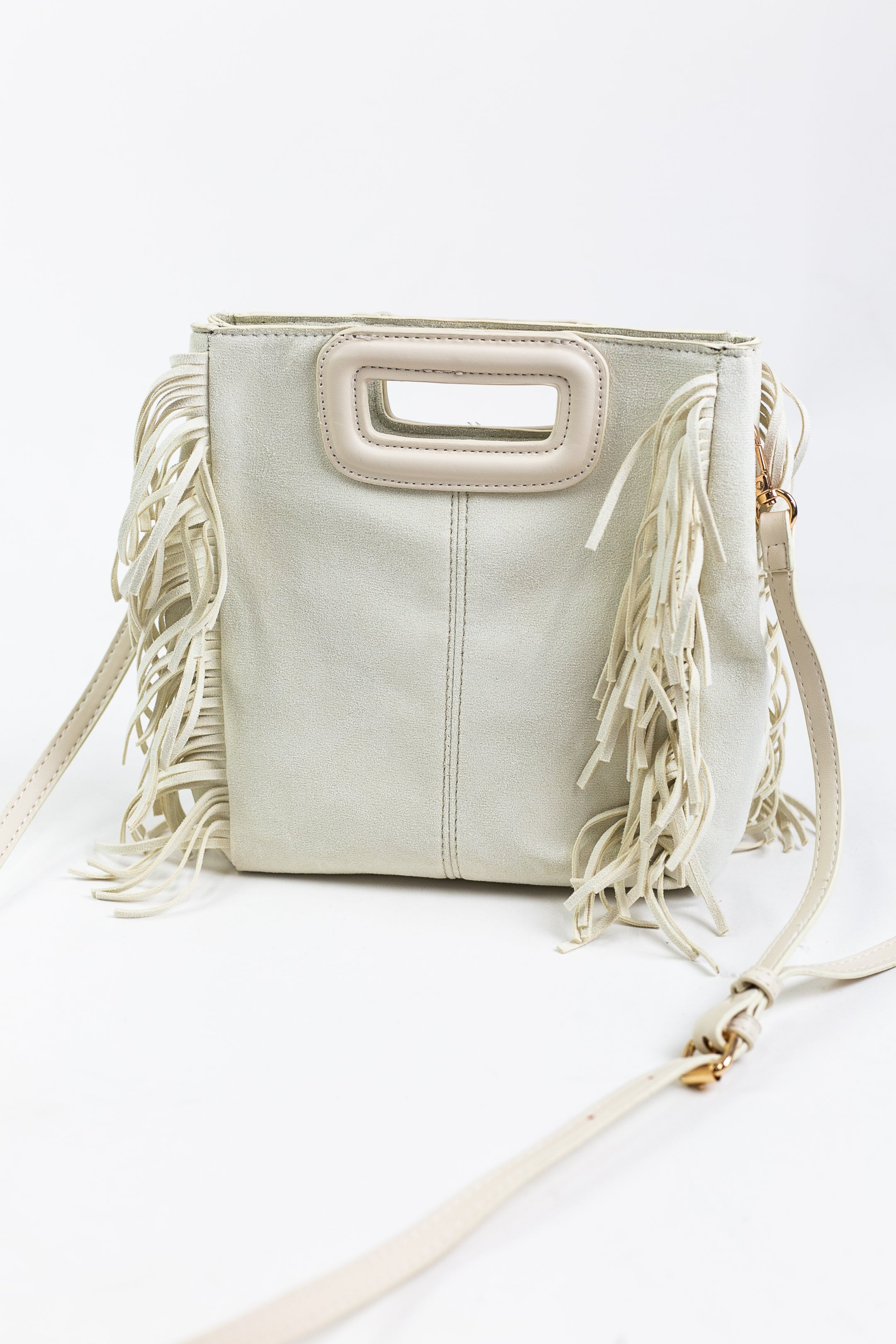 Drew Vegan Suede Fringe Bag Willow House Boutique