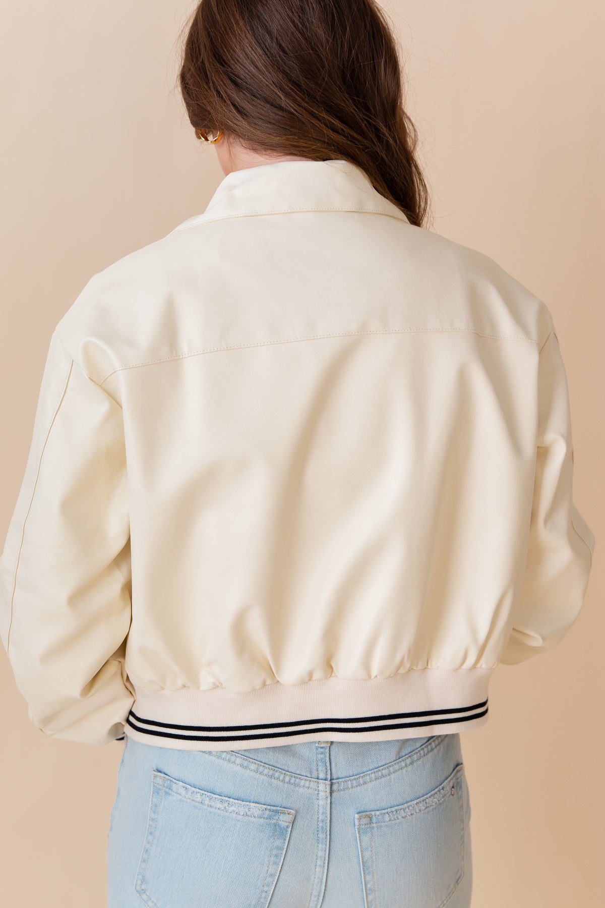 Miranda Vegan Leather Varsity Jacket