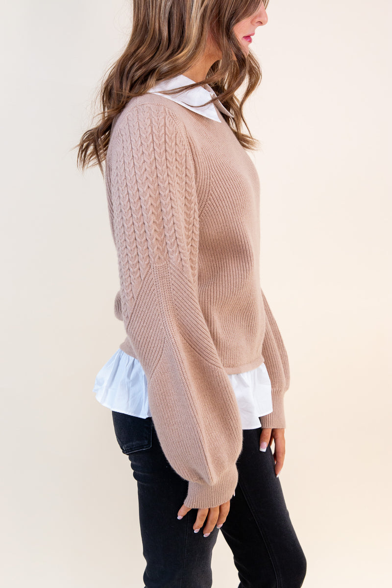 Wednesday Layered Look Sweater