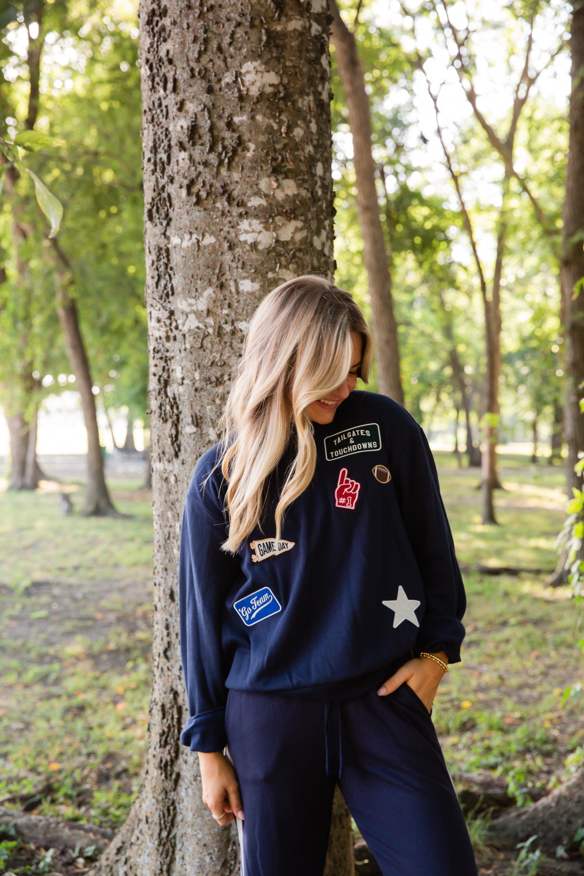 Boyfriend Patch Sweatshirt