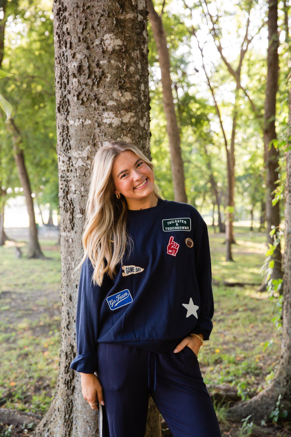 Boyfriend Patch Sweatshirt