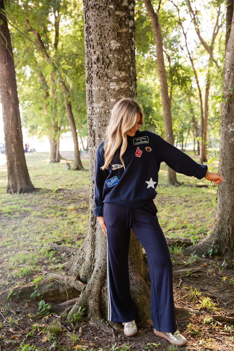 Boyfriend Patch Sweatshirt