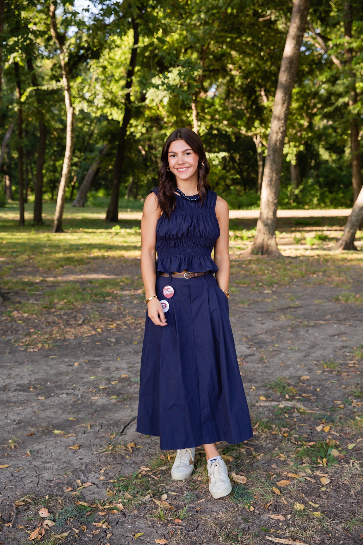 Central Park Midi Skirt W Belt