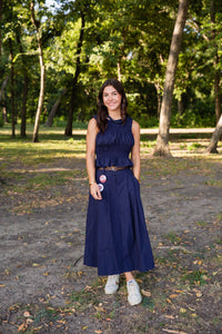 Central Park Midi Skirt W Belt