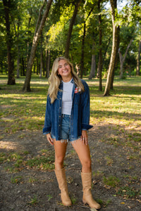 The Oversized Denim Shirt