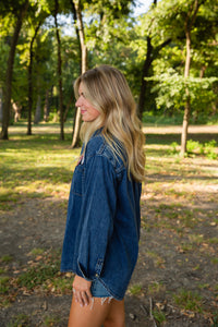 The Oversized Denim Shirt