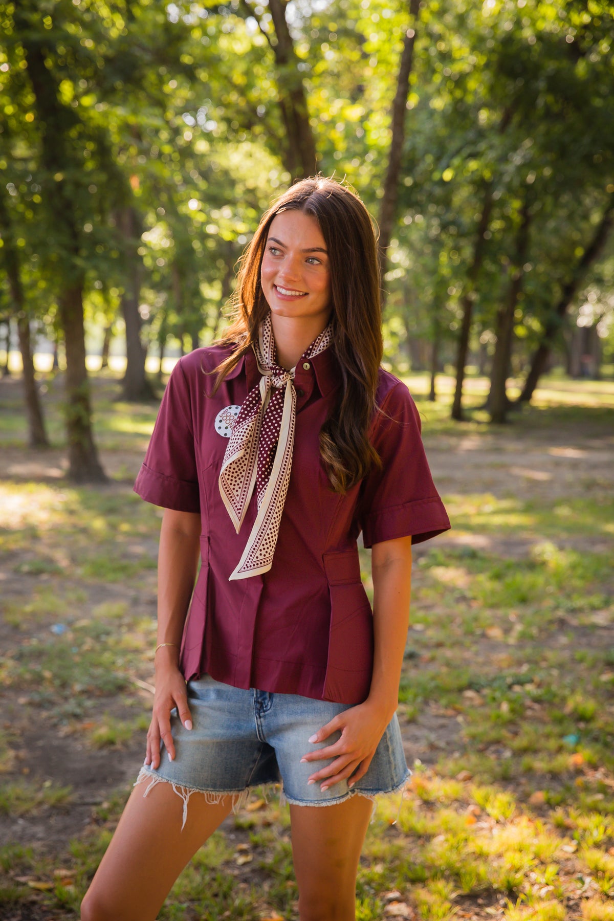 Donna Button Up Top