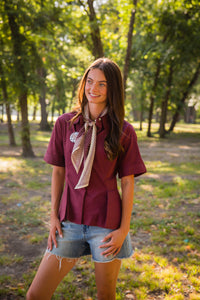 Donna Button Up Top