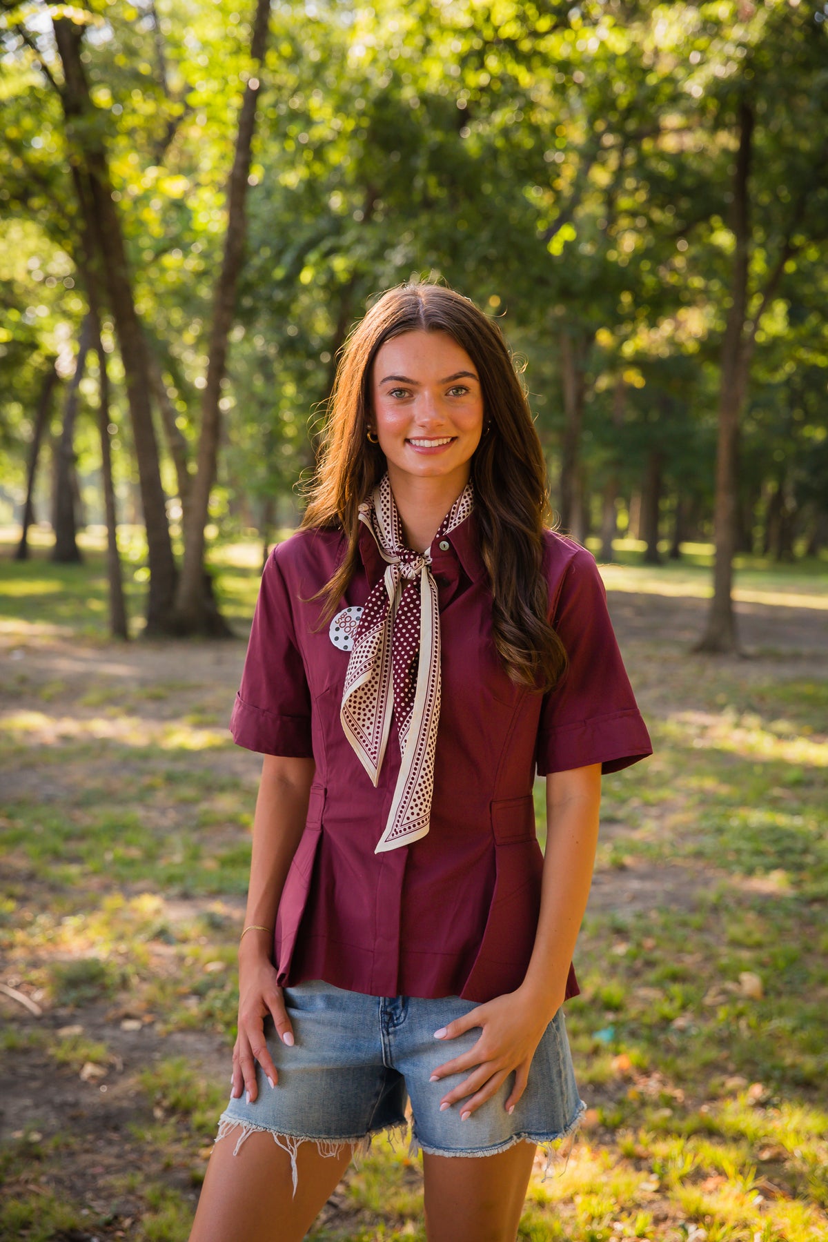 Donna Button Up Top