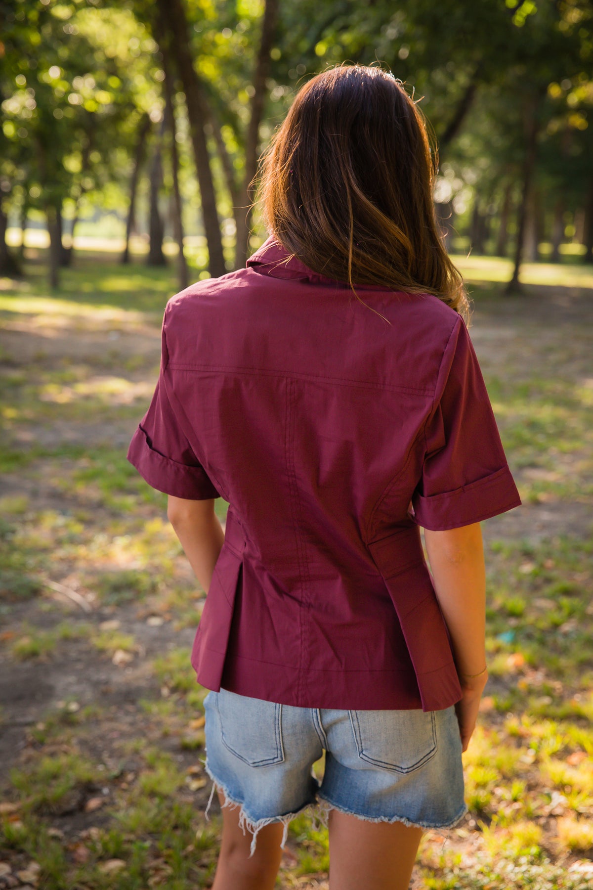 Donna Button Up Top