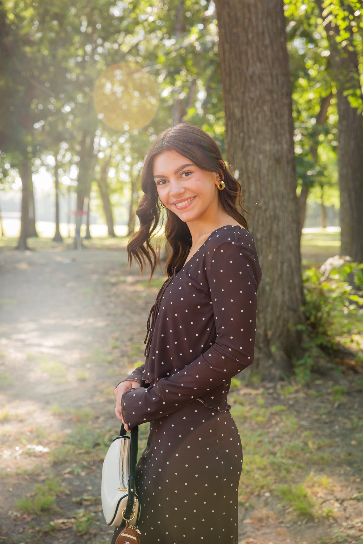 Amara Polka Dot Mesh Top