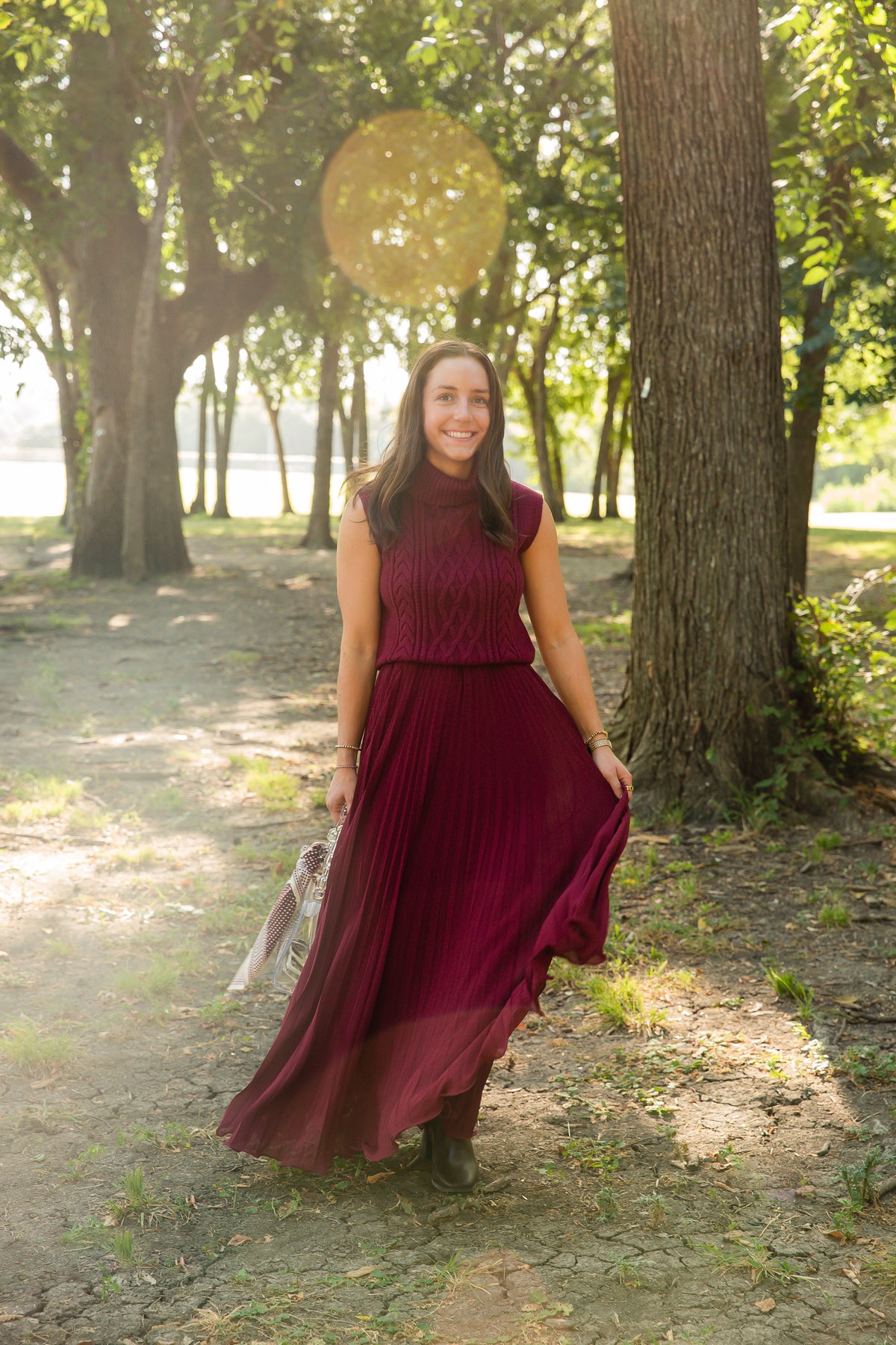 Janet Pleated Maxi Skirt