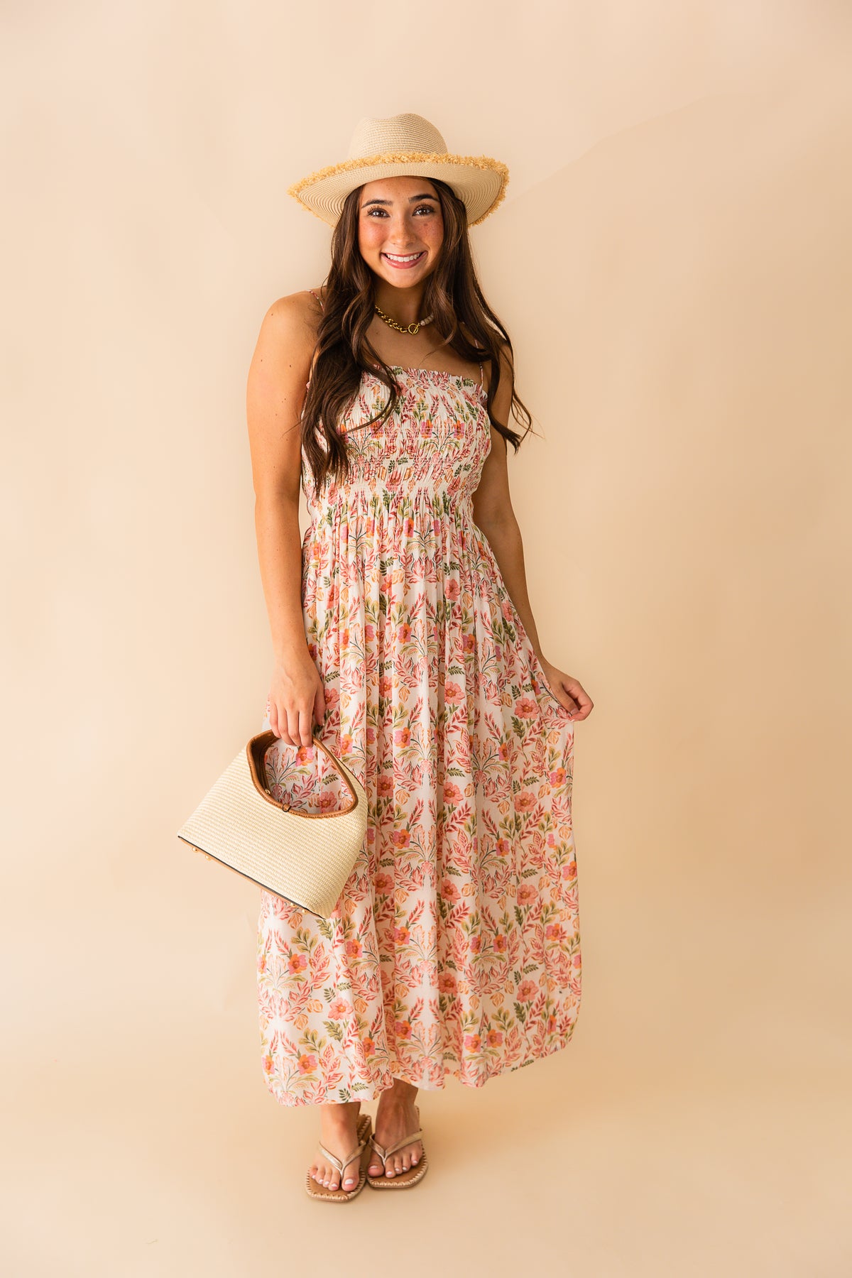 Cornelia Ami Floral Midi Dress