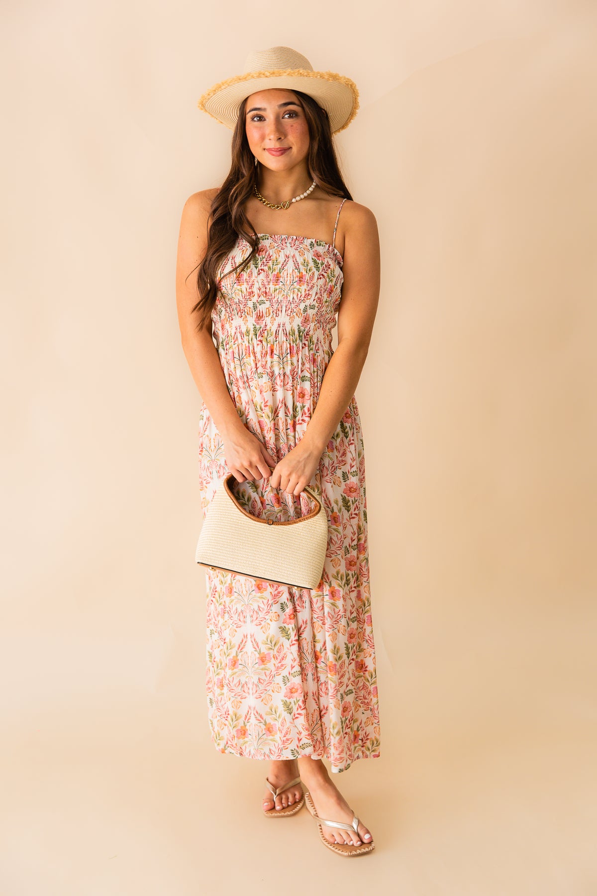Cornelia Ami Floral Midi Dress