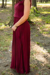 Janet Pleated Maxi Skirt