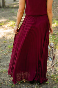 Janet Pleated Maxi Skirt