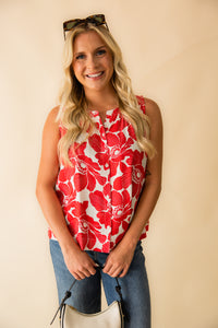 Marina Printed Button Tank