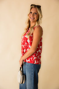 Marina Printed Button Tank
