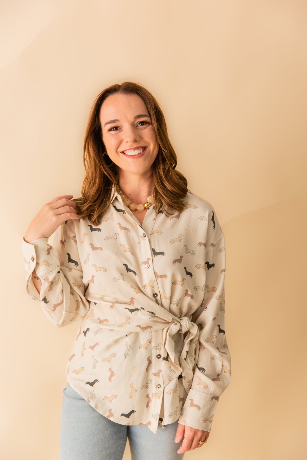 Tisha Side Tie Blouse