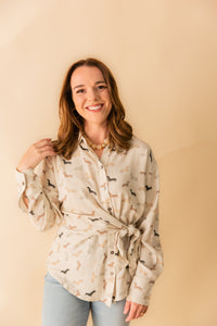Tisha Side Tie Blouse