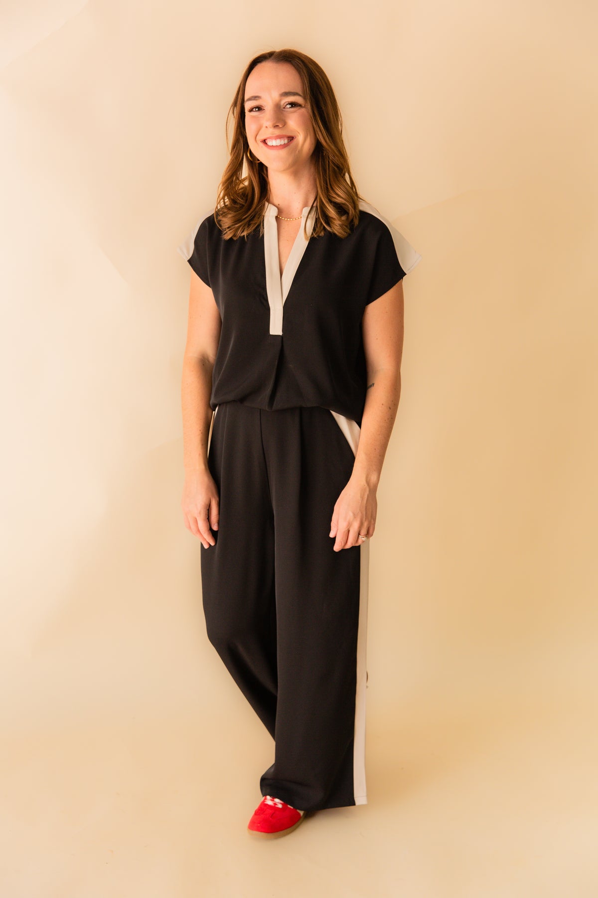 Rachel Contrast Top