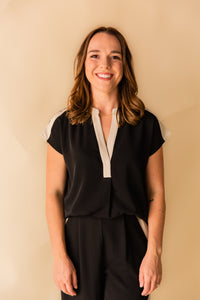 Rachel Contrast Top