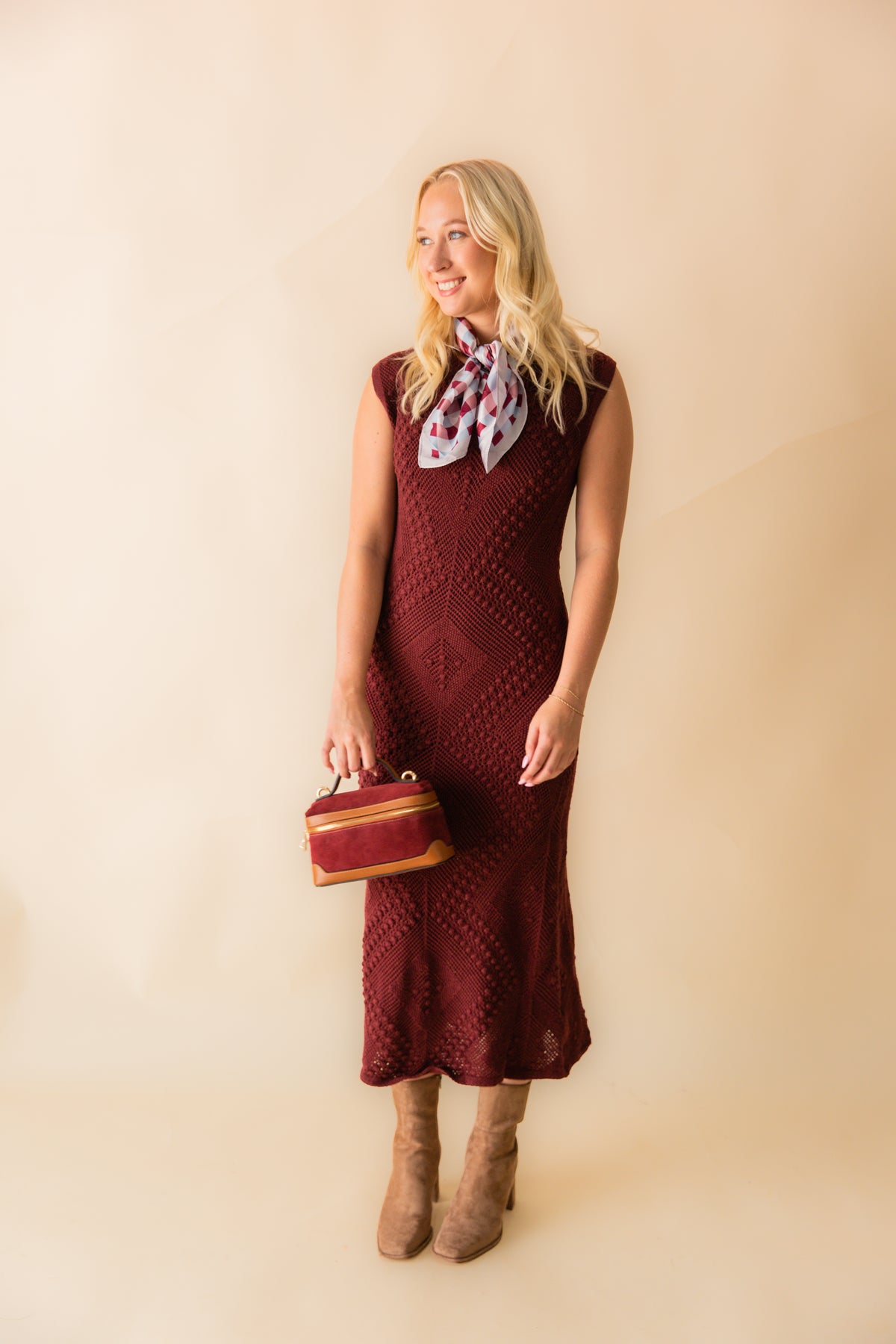 Wandering Intricate Knit Dress