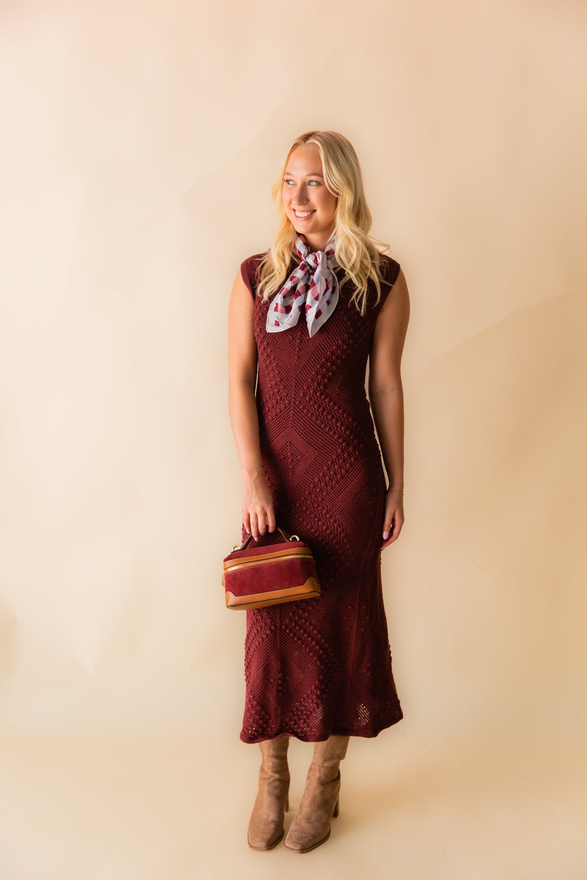 Wandering Intricate Knit Dress