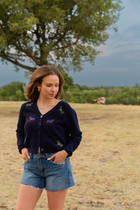 Esme Emb Horse Cardigan