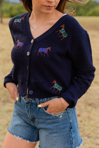 Esme Emb Horse Cardigan