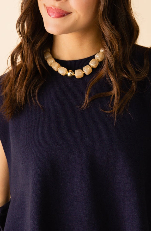 Hallie Chunky Necklace Natural