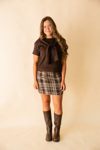 Elise Plaid Mini Skirt