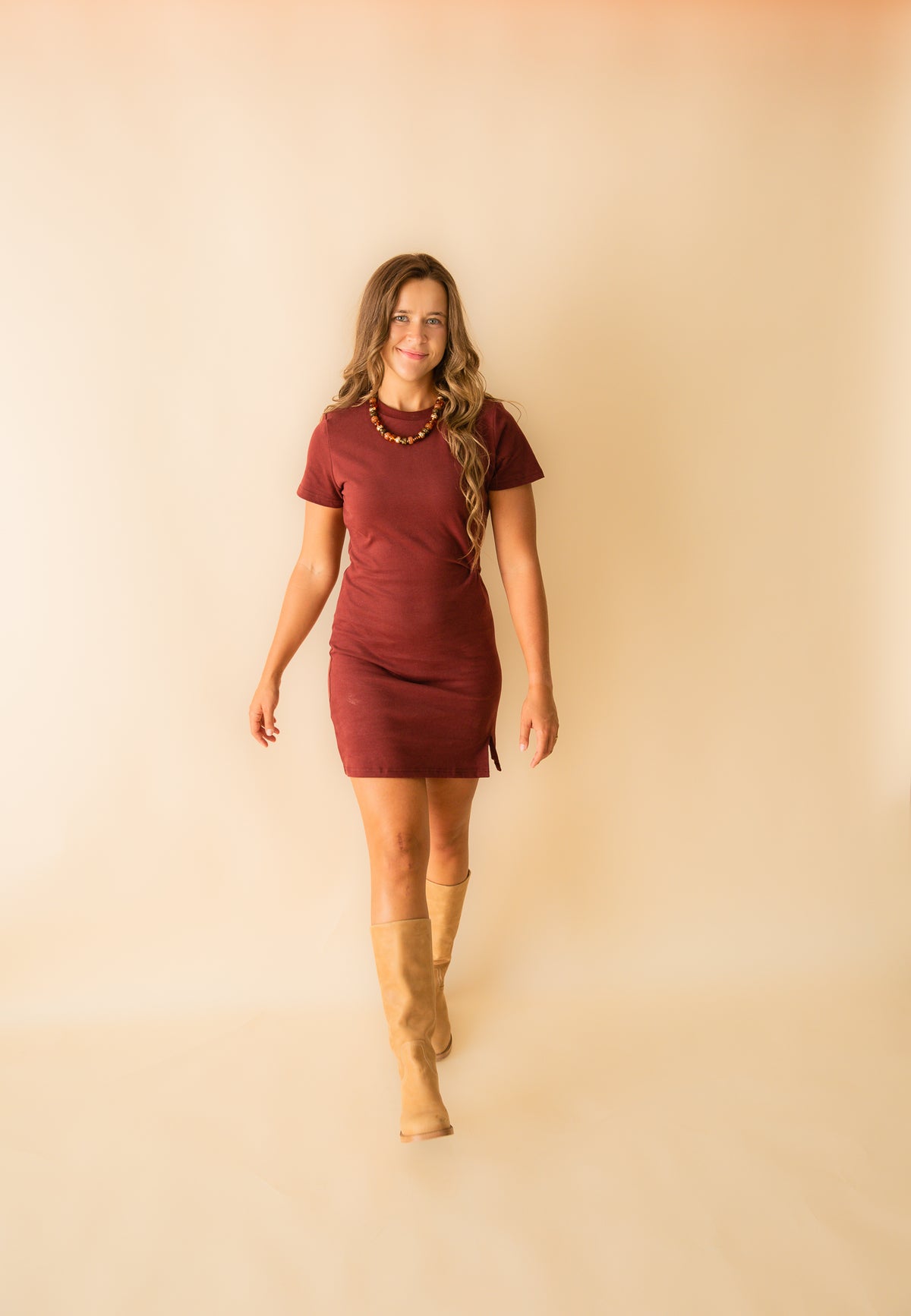 Elle Cotton Front Twist Mini Dress