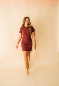Elle Cotton Front Twist Mini Dress