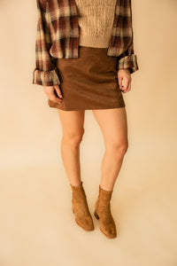 Kaia Suede Mini Skirt