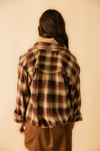 Tory Plaid Bubble Hem Shirt